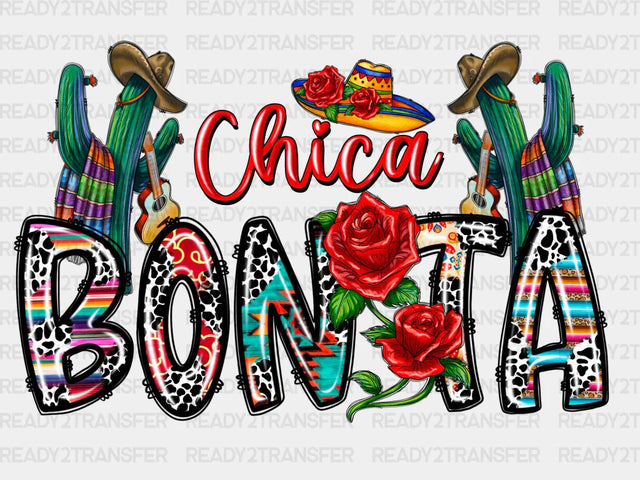 Chica Bonita Rose DTF Transfer