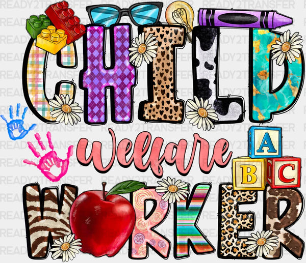 Child Welfare Worker - Teachers DTF heat transfer