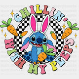 Chillin With My Peeps Easter Design Easter DTF Transfer