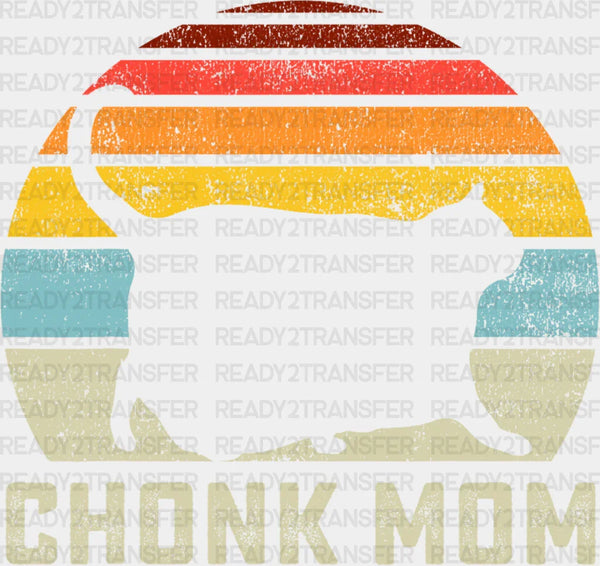 Chonk Mom Colorful Design - Cats Iron On DTF Transfer