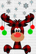 Christmas Deer Chillin DTF Transfer ready2transfer Lined