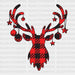 Christmas Deer DTF Transfer ready2transfer Lined
