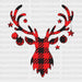 Christmas Deer DTF Transfer ready2transfer Black