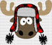 Christmas Deer DTF Transfer ready2transfer Black