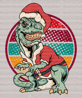 Christmas Dino DTF Transfer - ready2transfer