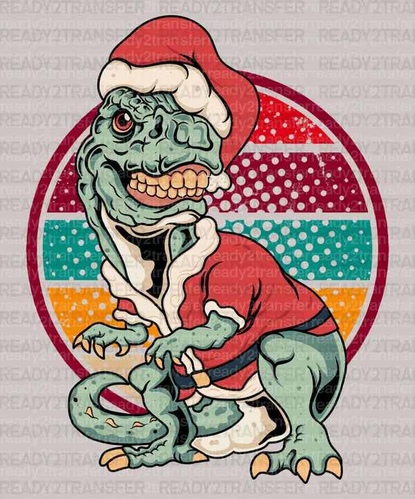 Christmas Dino DTF Transfer