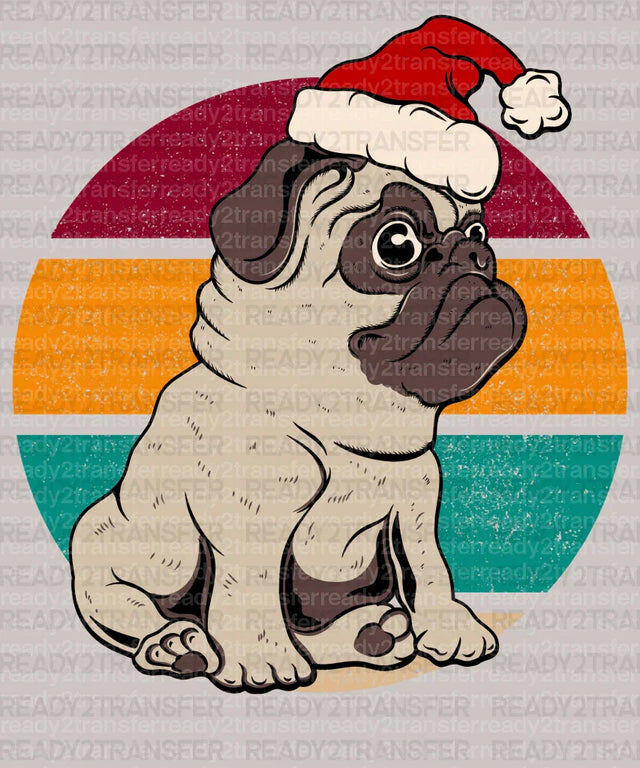 Christmas Dog DTF Transfer ready2transfer