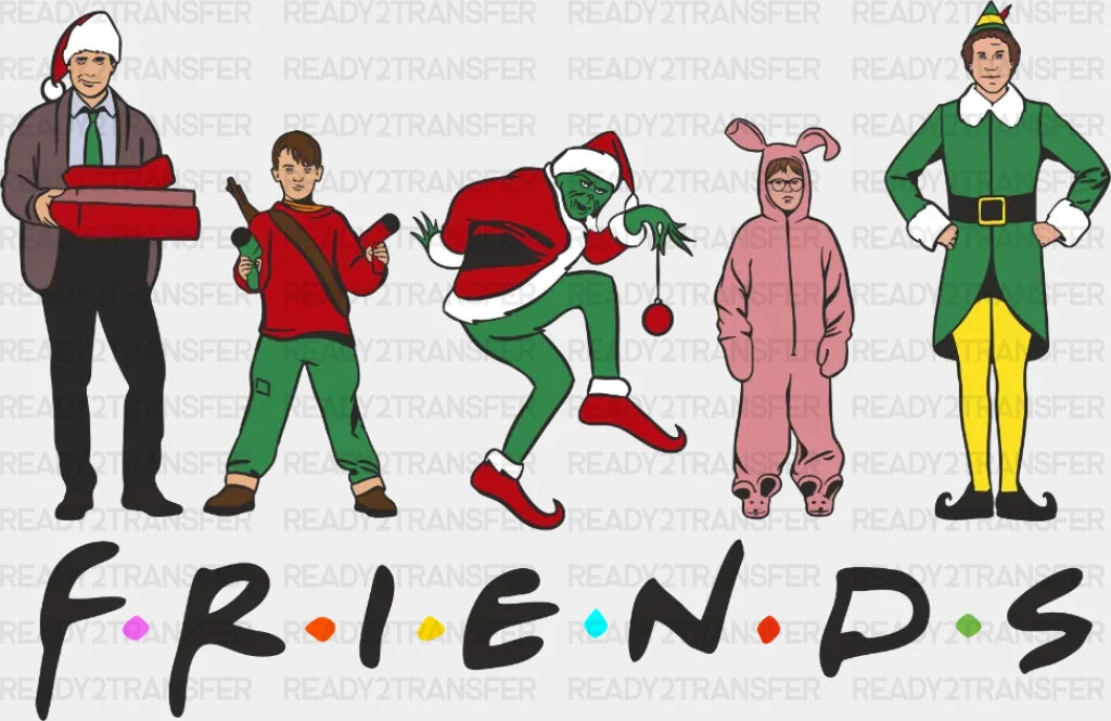 Christmas Friends Dtf Transfer