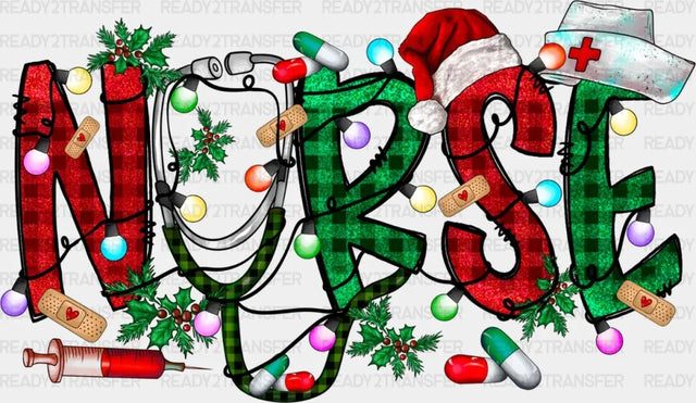 Christmas Nurse Dtf Transfer