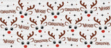 Christmas Reindeer Design - Cup Wrap Uv Sticker Permanent Dtf Decal