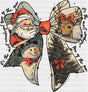 Christmas Ribbon - Christmas DTF Transfer Adult Unisex - S & M (10’’) / Dark Color Design (See Imaging)