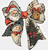 Christmas Ribbon - Christmas DTF Transfer Adult Unisex - S & M (10’’) / Light Color Design (See Imaging)