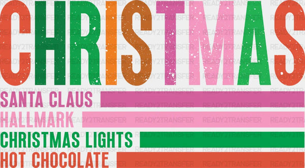 Christmas Santa Claus Design Christmas  DTF Transfer
