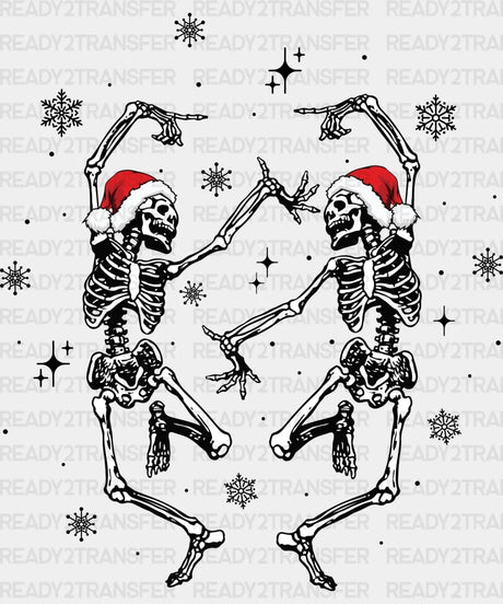 Christmas Skeletons Dtf Transfer