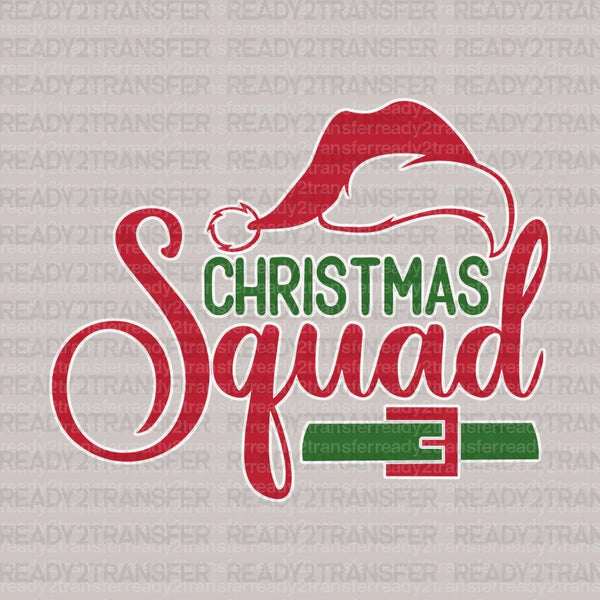 CHRISTMAS SQUAD HAT DTF Transfer