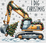 Christmas Tree Excavator - Dtf Transfer