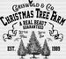 Christmas Tree Farm DTF Transfer ready2transfer Black