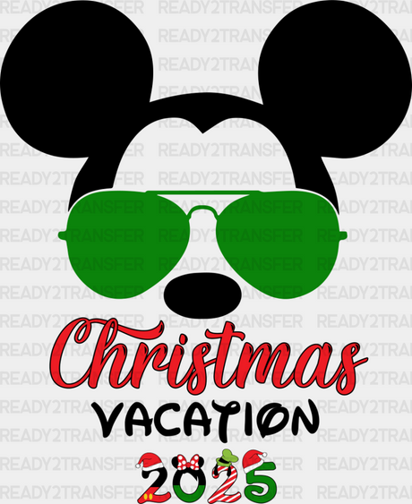 Christmas Vacation 2025 Mickey And Minnie - Disney Iron On Dtf Transfer Adult Unisex S & M