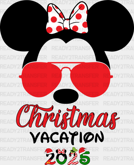 Christmas Vacation 2025 Mickey And Minnie - Disney Iron On Dtf Transfer Adult Unisex S & M