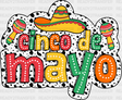 Cinco De Mayo Dalmatian Design- Dtf Heat Transfer