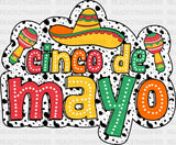 Cinco De Mayo Dalmatian Design- Cinco De Mayo DTF heat transfer ready2transfer