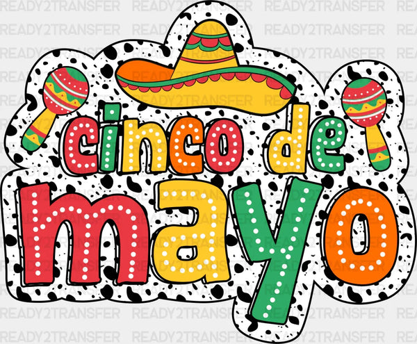 Cinco De Mayo Dalmatian Design- Cinco De Mayo DTF heat transfer