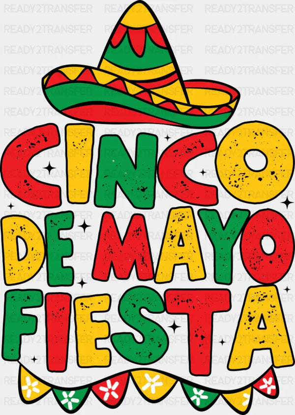 Cinco De Mayo Fiesta - Cinco De Mayo DTF Transfer