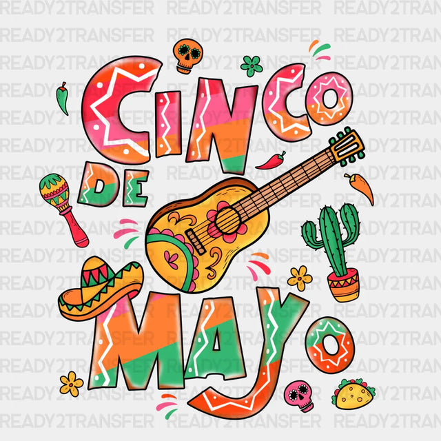 Cinco De Mayo Fun DTF Transfer