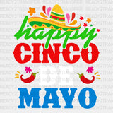 Cinco De Mayo Happy 2 DTF Transfer