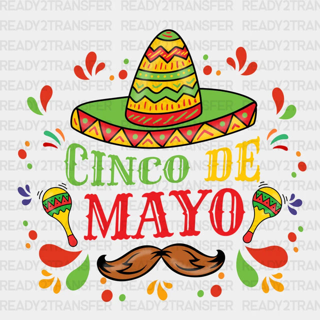Cinco De Mayo Mexico DTF Transfer