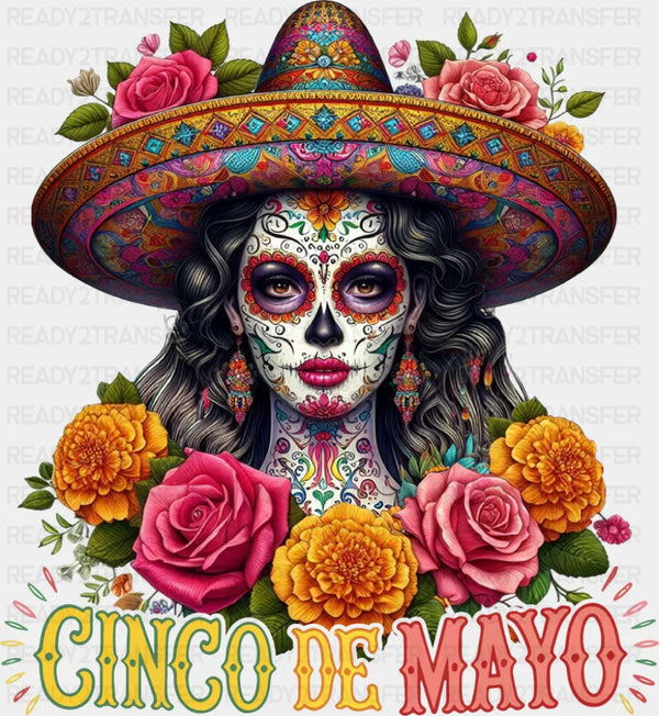 Cinco De Mayo Roses - Cinco De Mayo DTF Transfer