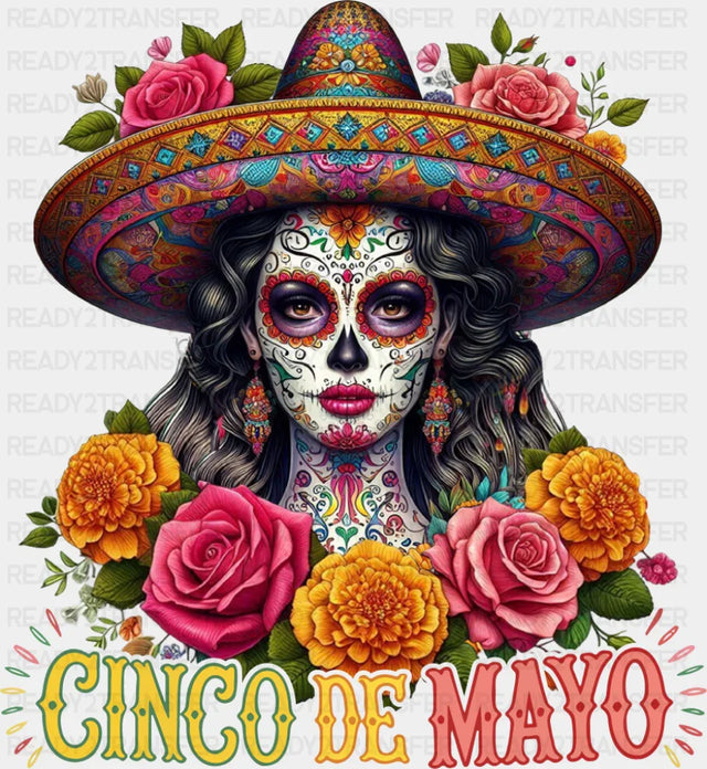 Cinco De Mayo Roses - Cinco De Mayo DTF Transfer
