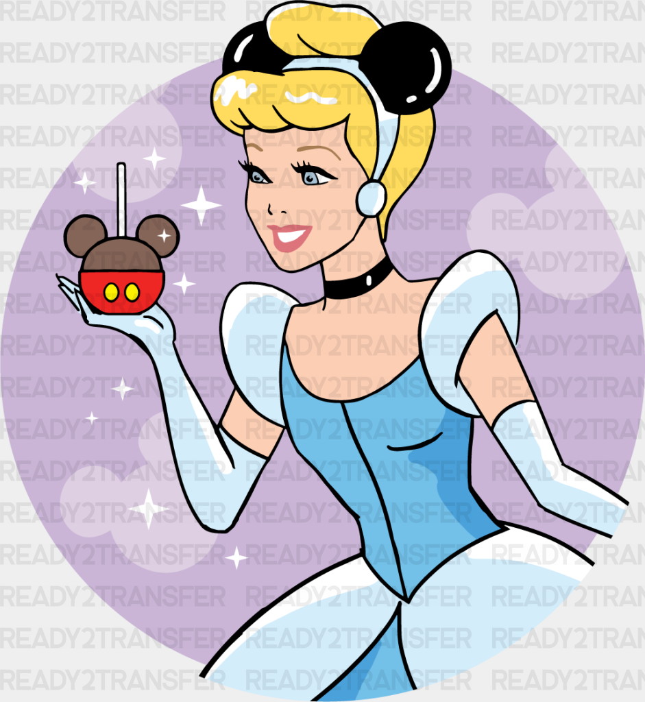 Cinderella Mickey Head Disney Dtf Transfer