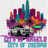 City Of Angels City Of Dreams - States & Cities DTF Transfer ready2transfer