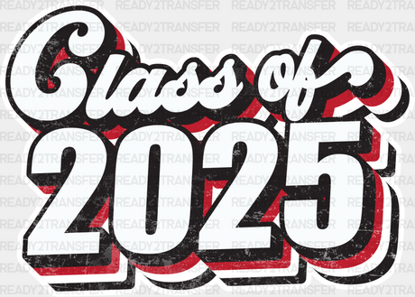 Class Of 2025 - Graduation Iron On Dtf Transfer Adult Unisex S & M (10’’) / Light Color Design