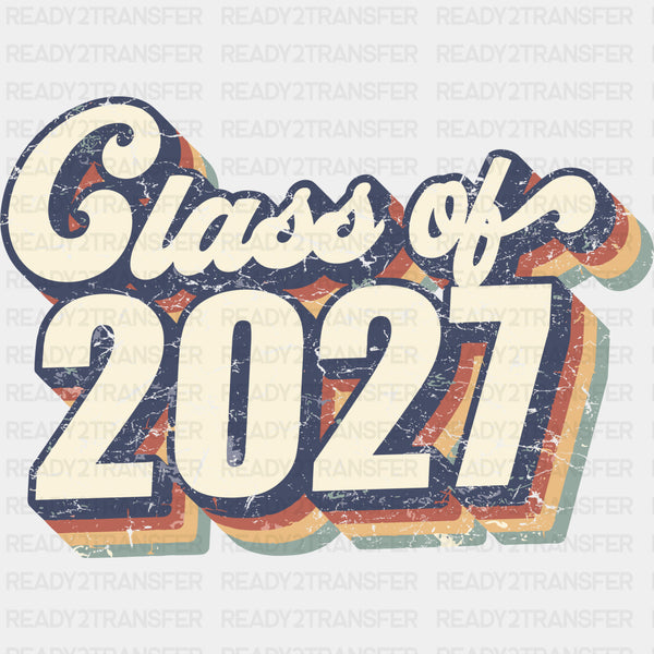 Class Of 2027 Retro Design - Senior DTF Transfers