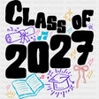 Class Of 2027 - Senior DTF Transfers - Adult Unisex - S & M (10’’) / Dark Color Design (See Imaging)