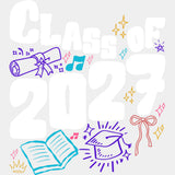 Class Of 2027 - Senior DTF Transfers - Adult Unisex - S & M (10’’) / Light Color Design (See Imaging)