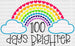 CLOUDS 100 DAYS BRIGHTER DTF Transfer ready2transfer Black