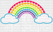 CLOUDS 100 DAYS BRIGHTER DTF Transfer ready2transfer White