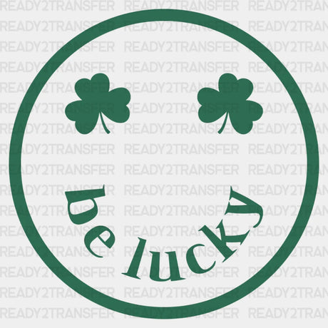 Clover Be Lucky Smiley Dtf Transfer