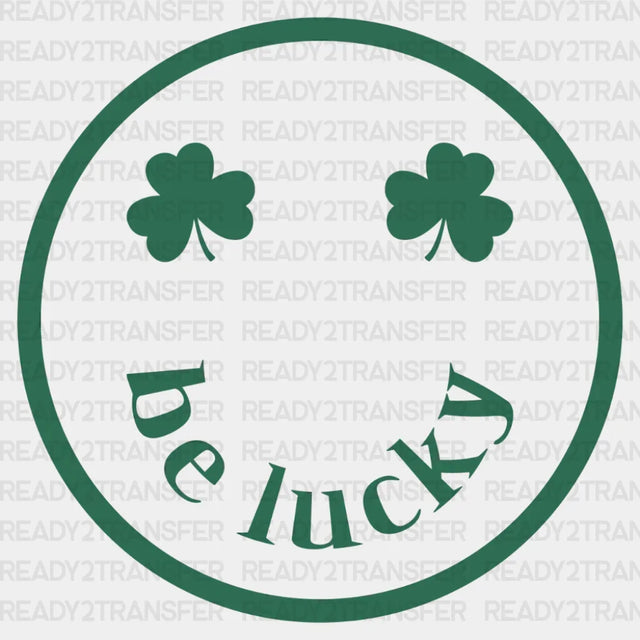 Clover Be Lucky Smiley Dtf Transfer