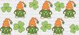 Clover Gnomes - St Patrick Cup Wrap Uv Sticker Permanent Dtf Decal