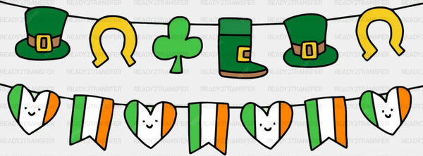 Clover Irish Flag - St Patrick Cup Wrap UV Sticker Permanent UV DTF Decal