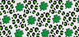 Clover Leopard Print - St Patrick Cup Wrap Uv Sticker Permanent Dtf Decal