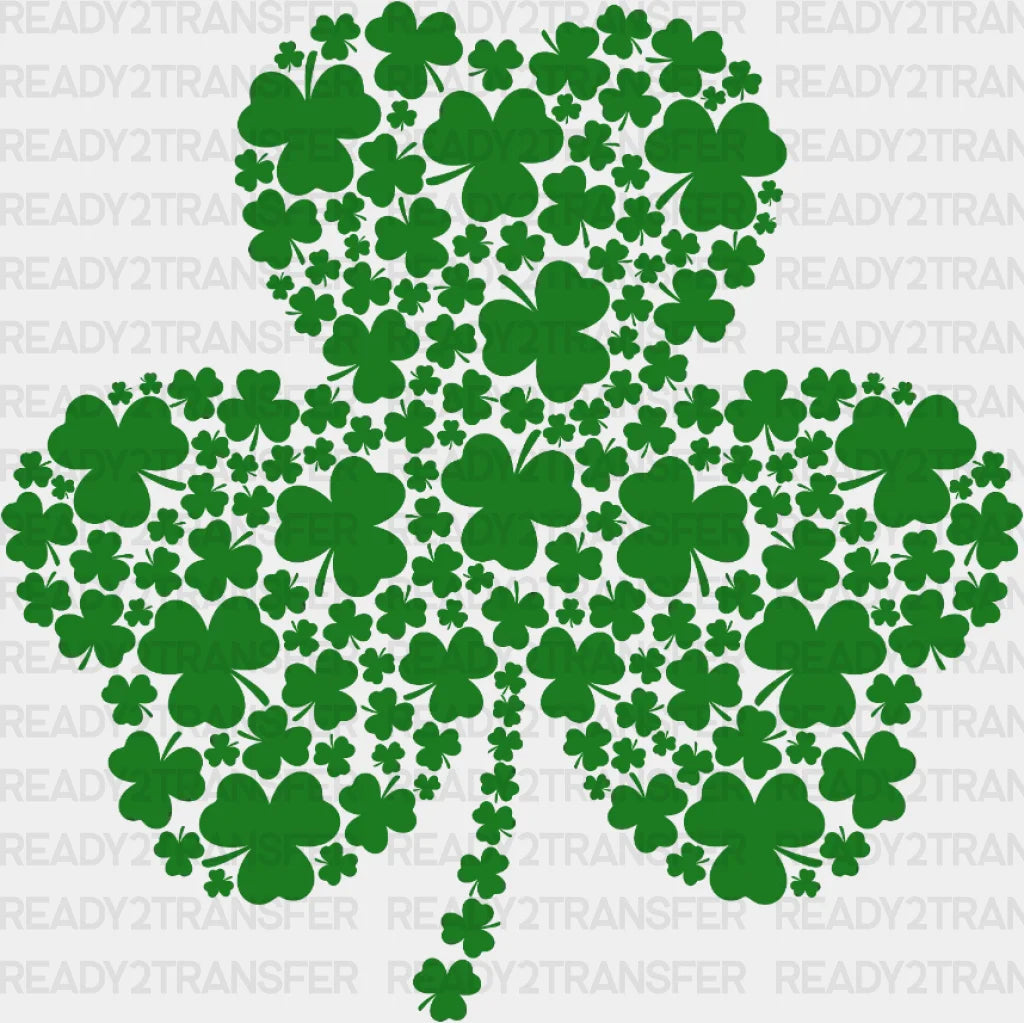 Clover St. Patrick’s Day Dtf Heat Transfer Saint Patricks Design St Paddys