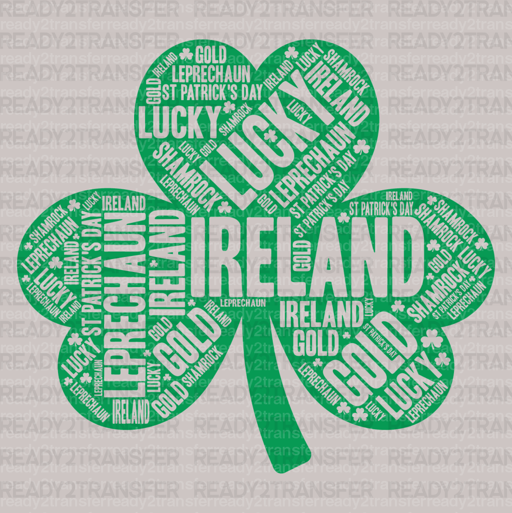 Clover St. Patrick's Day DTF Heat Transfer, Saint Patricks Day Design, St Paddys Day DTF - ready2transfer