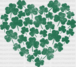 Clovers Heart St Patrick’s Day Dtf Transfer