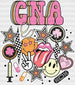 CNA Doodles Design - CNA DTF Transfers ready2transfer White