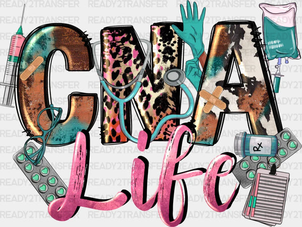 CNA Life Doodles Design - CNA DTF Transfers